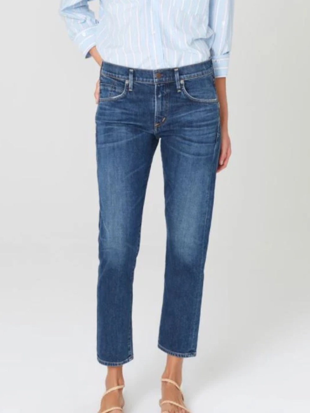 Citizens of Humanity Elsa Crop Jeans Mid Rise Slim Fit 29